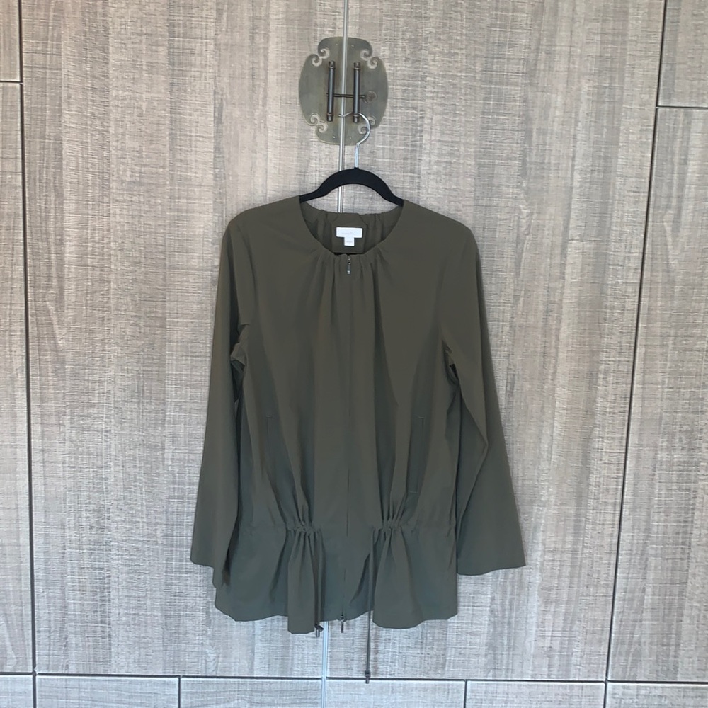 Pure Jill Fit Caper Lightweight Zip Pocket Drawstring Jacket